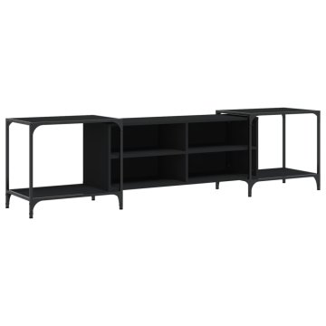 Vidaxl TV omarica črna 203x37x50 cm inženirski les