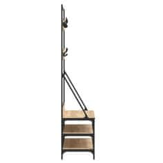 Vidaxl Regal za oblačila s prostorom za čevlje son. hrast 100x40x184cm