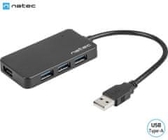 Natec Moth adapter USB Hub, 4x USB-A 3.0