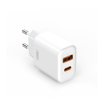 XO Polnilec za telefon CE12 1xUSB, 1xUSB-C 20W