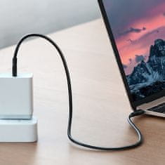 Ugreen USB kabel tip C za polnjenje in prenos podatkov 3A 1m črn