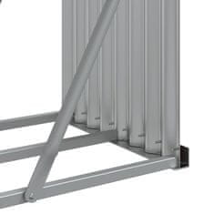 Vidaxl Nosilec za polena antraciten 180x45x100 cm pocinkano jeklo