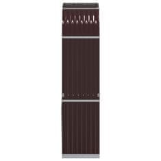 Vidaxl Nosilec za polena zelen 80x45x190 cm pocinkano jeklo