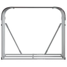 Vidaxl Nosilec za polena rjav 120x45x100 cm pocinkano jeklo