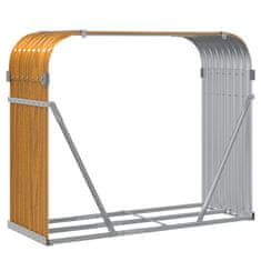 Vidaxl Nosilec za polena videz lesa 120x45x100 cm pocinkano jeklo