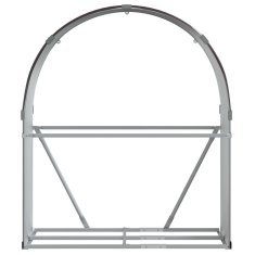 Vidaxl Nosilec za polena rjav 120x45x140 cm pocinkano jeklo