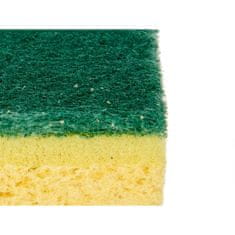slomart set čistilnikov zelena rumena celuloză abrazivna vlakna (10,5 x 6,7 x 2,5 cm) (26 kosov)