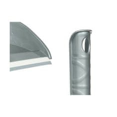 BigBuy Ročna posoda za prah srebrna plastika (23 x 33 x 7,5 cm) (24 enot)
