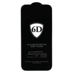 MG Full Glue 6D zaščitno steklo za iPhone 15 10ks, črna