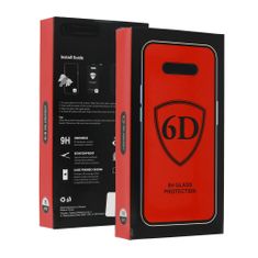 MG Full Glue 6D zaščitno steklo za iPhone 15 Pro 10ks, črna