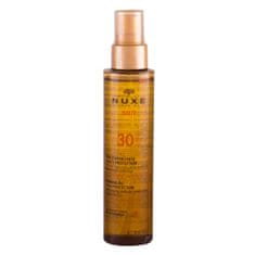 Nuxe Sun Tanning Oil SPF30 vodoodporno bronzing olje za telo in obraz 150 ml