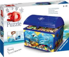 Ravensburger Puzzle 3D škatla za shranjevanje s pokrovom Podvodni svet/216 kosov