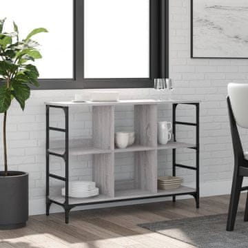 Vidaxl vidaXL Omarica, siva, hrast sonoma, 102 x 32 x 73,5 cm