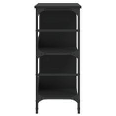 Vidaxl Komoda črna 102x32x73,5 cm inženirski les