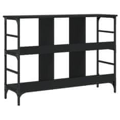 Vidaxl Komoda črna 102x32x73,5 cm inženirski les
