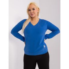 RELEVANCE Ženske bluze z dolgimi rokavi plus velikost mornarsko modra RV-BZ-9259.97_405401 Univerzalni