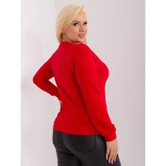 RELEVANCE Ženske bluze z dolgimi rokavi plus velikost rdeča RV-BZ-9259.97_405406 Univerzalni