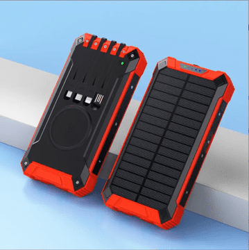 BOT Solarna banka SP5 1 panel 20000mAh s kabli rdeča