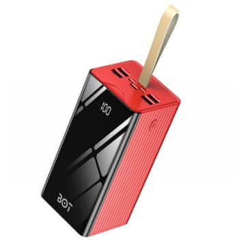 BOT Powerbank velike zmogljivosti P5 - 50 000 mAh rdeča