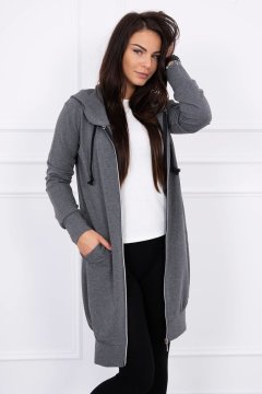 Kesi Ženska majica s kapuco Clafar grafitni melanž