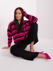 Badu Klasičen ženski pulover Magoda črna in roza Universal