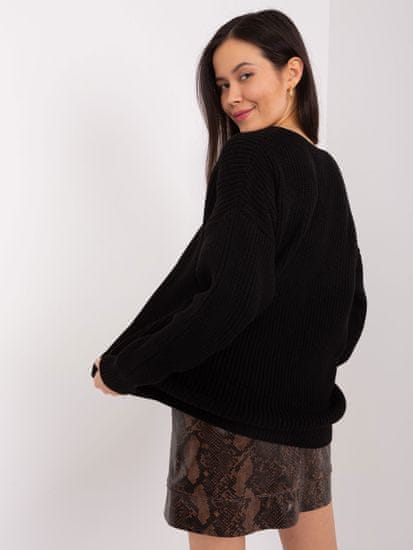 Badu Klasičen ženski pulover Flodeam črna