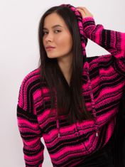 Badu Klasičen ženski pulover Magoda črna in roza Universal