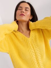 Badu Klasičen ženski pulover Xiluvani rumena Universal