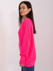 Badu Klasičen ženski pulover Brangaine neon roza Universal