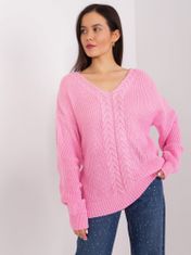 Badu Klasičen ženski pulover Magagani roza Universal