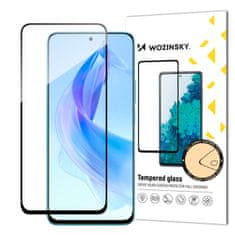 WOZINSKY Trpežno kaljeno steklo za Honor 90 Lite / X50i za celoten zaslon z okvirjem Full Glue črno