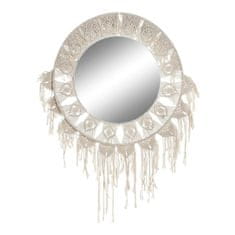DKD Home Decor Stensko ogledalo DKD Home Decor ES-171097 75 x 2 x 75 cm Les Bela makrame Boho