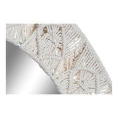 DKD Home Decor Stensko ogledalo DKD Home Decor ES-171097 75 x 2 x 75 cm Les Bela makrame Boho