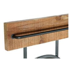 DKD Home Decor Stensko ogledalo DKD Home Decor Črno kovinsko ogledalo z jelko (80 x 15 x 20 cm)