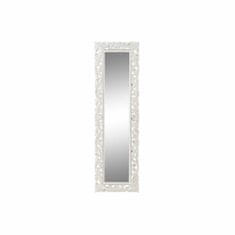 DKD Home Decor Stensko ogledalo DKD Home Decor Beli les Kristal Mango les Romantični Stripped 44 x 3 x 151 cm