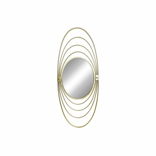 DKD Home Decor Stensko ogledalo DKD Home Decor Metal Crystal Golden (41 x 2 x 98 cm)