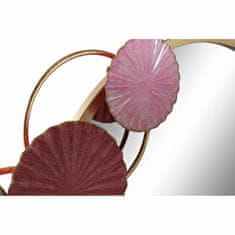DKD Home Decor Stensko ogledalo DKD Home Decor S3019207 Zrcalo roza zlata kovina beli krogi (116 x 8 x 71 cm)