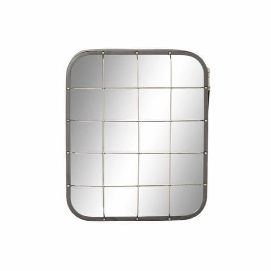 DKD Home Decor Stensko ogledalo DKD Home Decor Črna kovina Zlata (45,5 x 7,5 x 55 cm)