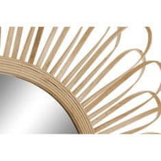 DKD Home Decor Stensko ogledalo DKD Home Decor Mirror Bamboo (80 x 2,5 x 80 cm)