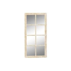 DKD Home Decor Stensko ogledalo DKD Home Decor White Crystal Mango wood Romantic Aged finish Okno 57,5 x 2,5 x 119 cm