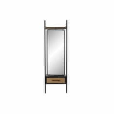 DKD Home Decor Prosto stoječe ogledalo DKD Home Decor Black Wood Metal Crystal (58 x 30 x 191 cm)