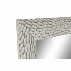 DKD Home Decor Samostoječe ogledalo DKD Home Decor Beli mangov les MDF Lesena koča (51 x 6 x 182 cm)