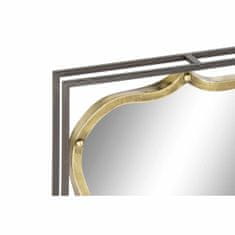 DKD Home Decor Stensko ogledalo DKD Home Decor Black Metal Golden (51,5 x 12 x 65 cm)
