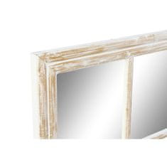 DKD Home Decor Stensko ogledalo DKD Home Decor White Crystal Mango wood Romantic Aged finish Okno 57,5 x 2,5 x 119 cm