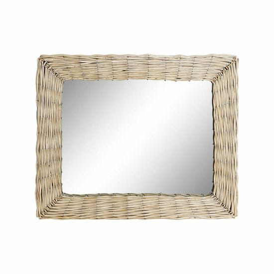 DKD Home Decor Stensko ogledalo DKD Home Decor wicker (52,5 x 4 x 63 cm)