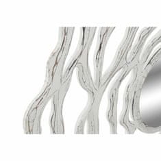 DKD Home Decor Stensko ogledalo DKD Home Decor 8424001849963 Crystal White Modern MDF Wood Stripped (119 x 2 x 119 cm)