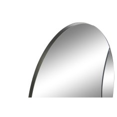 DKD Home Decor Stensko ogledalo DKD Home Decor Črni les Kristal Moderni krogi 119 x 2 x 70 cm