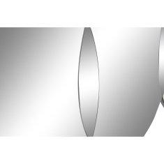 DKD Home Decor Stensko ogledalo DKD Home Decor Črni les Kristal Moderni krogi 119 x 2 x 70 cm