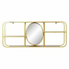 DKD Home Decor Stensko ogledalo DKD Home Decor Zlati kovinski les rjave barve (100 x 18 x 40 cm)
