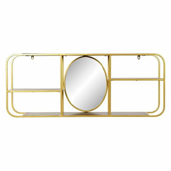 DKD Home Decor Stensko ogledalo DKD Home Decor Zlati kovinski les rjave barve (100 x 18 x 40 cm)